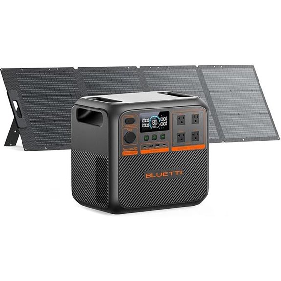 BLUETTI 200V2 Solar Generator with 200W Solar Panel