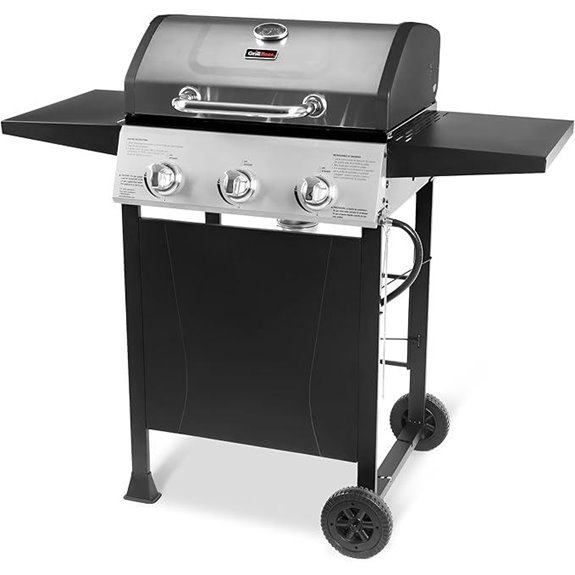 Grill Boss 3 Burner Portable Propane Gas Grill