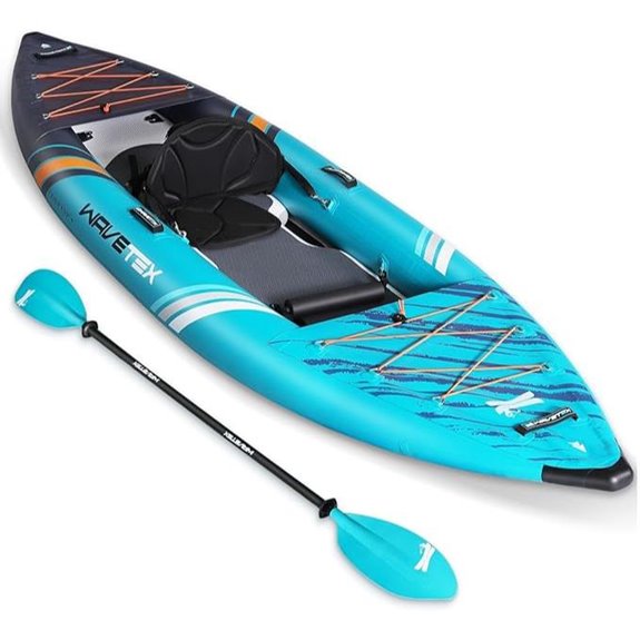Inflatable Foldable Kayak for Rivers Lakes Coastal Waters