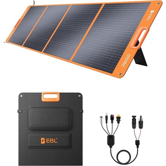 EBL 200W Foldable Waterproof Solar Panel for Power Stations