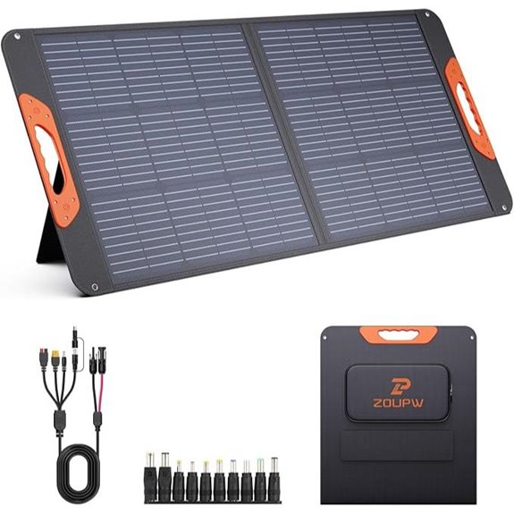 100W Foldable Solar Panel with USB and Waterproof