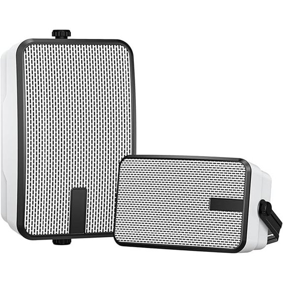 Outdoor Bluetooth Speakers 400W Waterproof Wall Mount (2 Pcs)