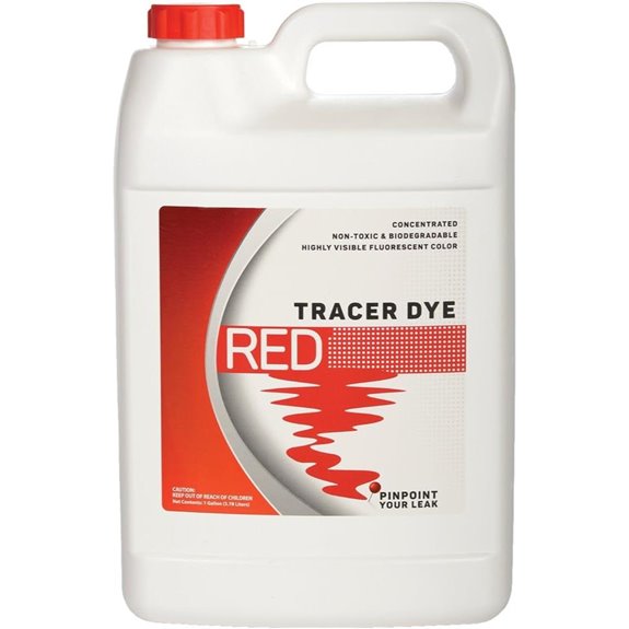 Red Tracer Dye for Water Leak Detection 1 Gallon