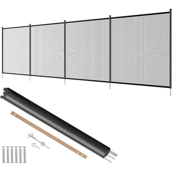 VEVOR 4x12 FT Removable Pool Fence for Kids