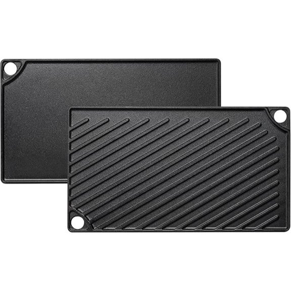 EWFEN Reversible Cast Iron Griddle 16.7x9.5 inches