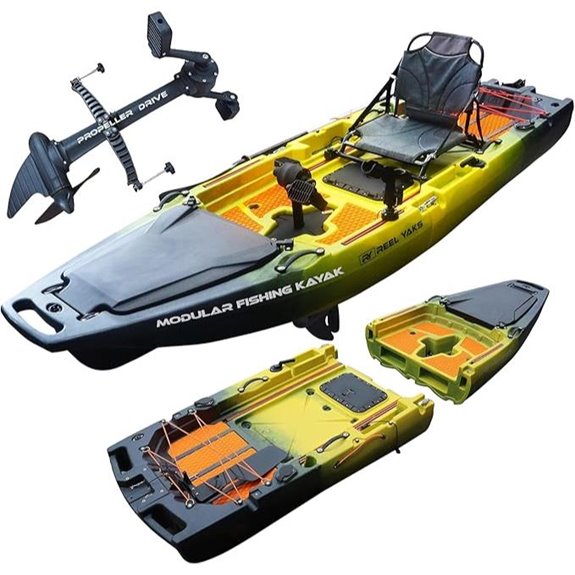 Reel Yaks Rocket Modular Fishing Kayak (9.8ft)