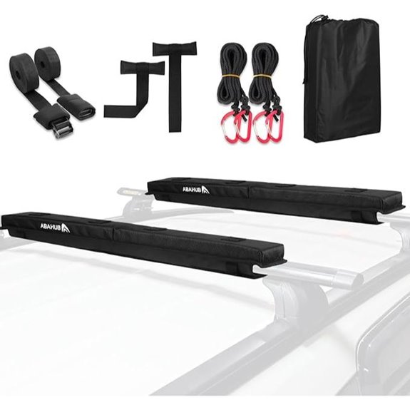 Abahub Roof Rack Pads with Straps and Storage