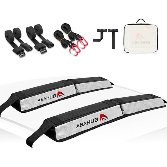 Abahub Roof Rack Pads with Straps and Storage
