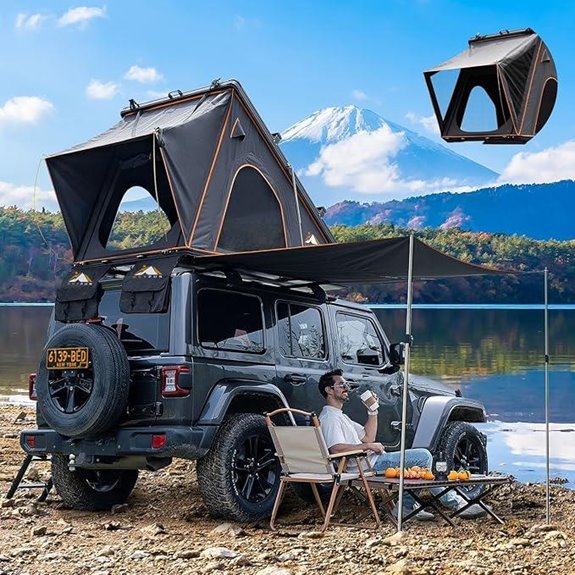Explorer Pro Rooftop Tent with USB Awning Racks