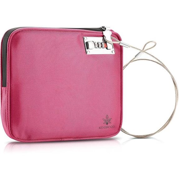 Anti-Theft Beach Bag with Lock Rose Red