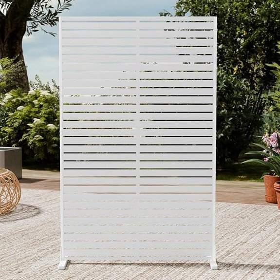 Privacy Fence Screen with Stand 6 Panels