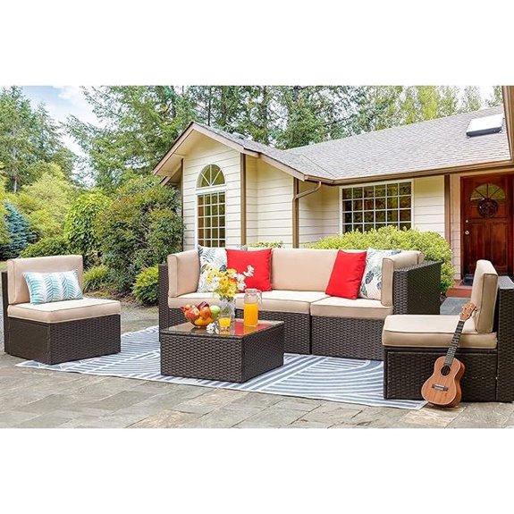 Vongrasig 6-Piece Outdoor Patio Furniture Set