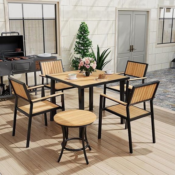 Pamapic 6-Piece Outdoor Patio Dining Set