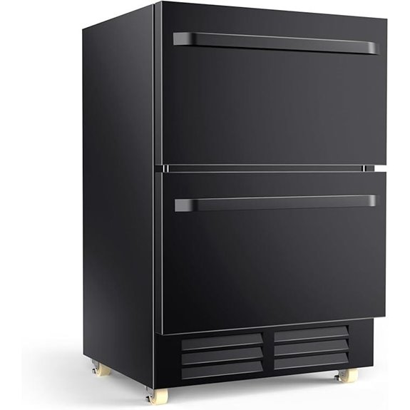 24-Inch Outdoor Beverage Refrigerator with Wheels