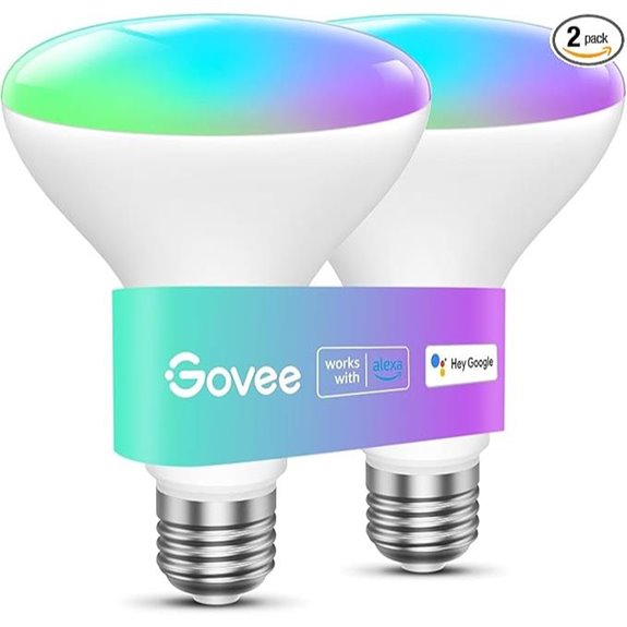 Govee RGBWW Smart BR30 Light Bulbs (2-Pack)