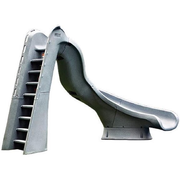 S.R. Smith 688-209-58124 TurboTwister Right Curve Pool Slide Gray Granite