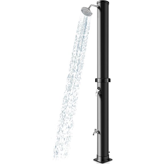Goplus 10 Gal Solar Outdoor Shower with Foot Spa