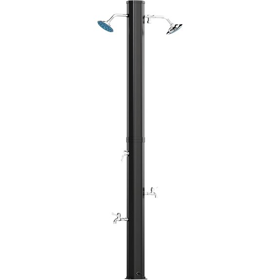 Outsunny Solar Heated Outdoor Shower with Dual Heads