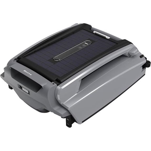 solar powered robotic pool skimmer