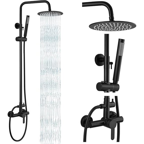 gotonovo Stainless Steel Rain Shower Kit with Handheld