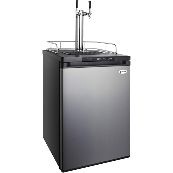 Kegco HBK309S-2 Home Brew Keg Dispenser Stainless Steel 2 Tap
