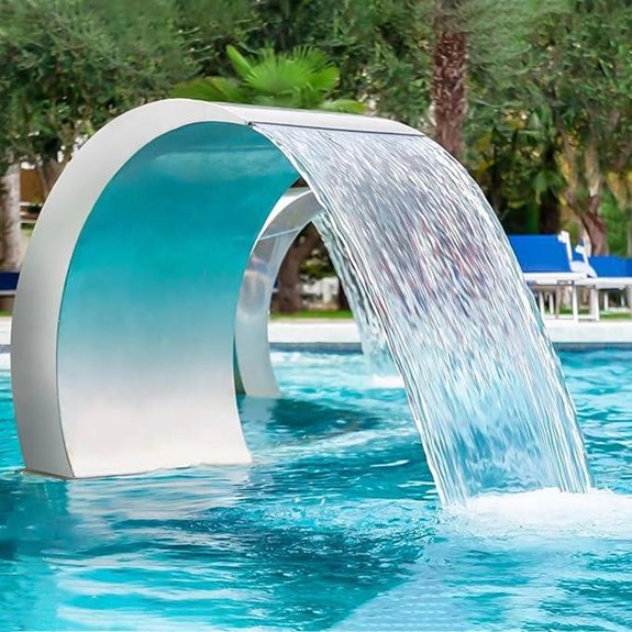 Stainless Steel Pool Fountain for Ground Pools