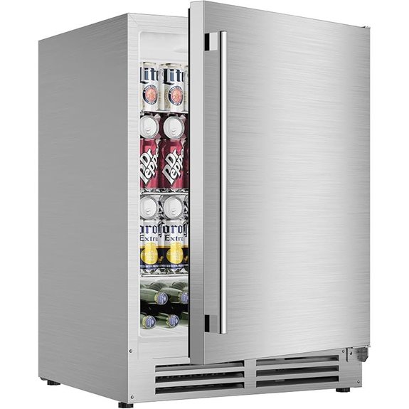 Coolake 24 Outdoor Beverage Cooler Stainless Steel