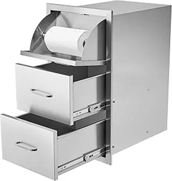 VEVOR Outdoor Kitchen Stainless Steel Drawer Set