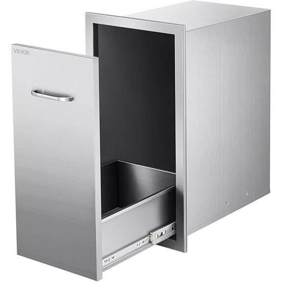 VEVOR Outdoor Kitchen Trash Drawer Stainless Steel