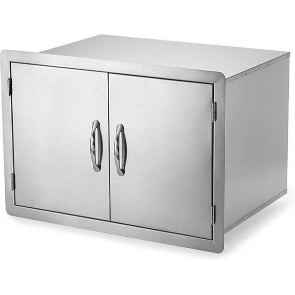 Stanbroil 30-Inch Stainless Steel Outdoor Pantry Doors