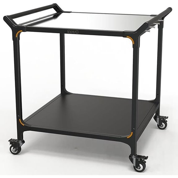 NUUK Stainless Steel Pizza Oven Cart with Shelves