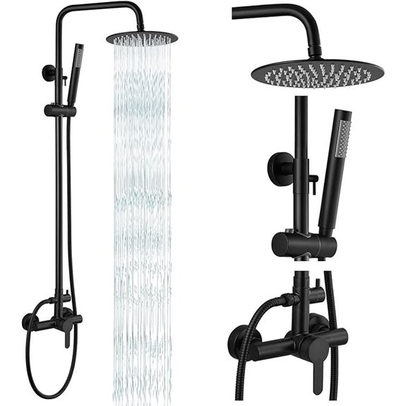 Gotonovo Stainless Steel Shower Kit with Handheld Spray
