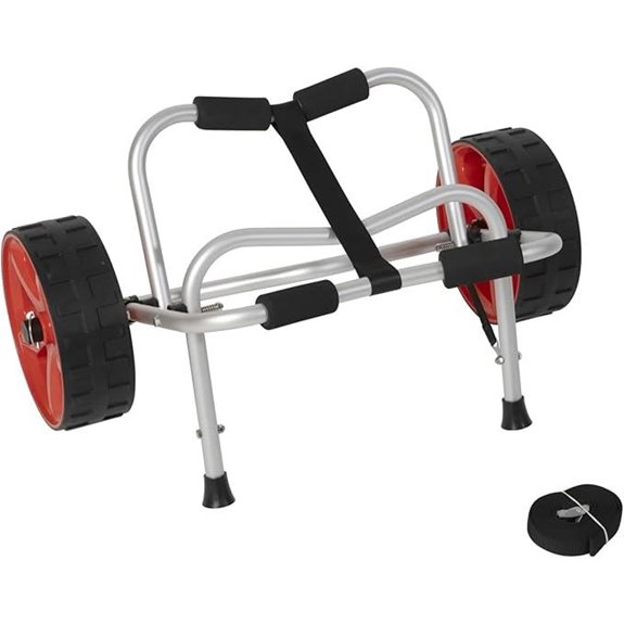 Heavy Duty Kayak Cart with Never-Flat Tires