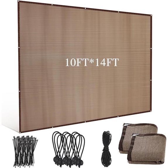 2 Pcs 90% Sun Shade Cloth for Patio and Garden