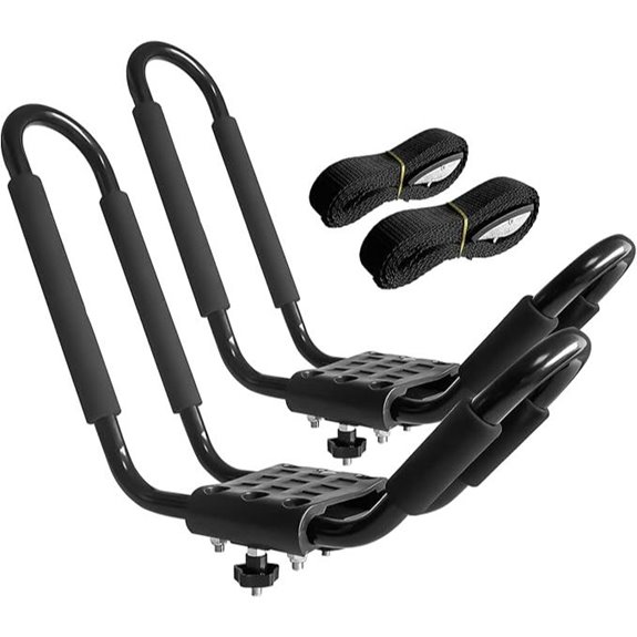 Kayak Roof Rack with Ropes for SUVs and Trucks