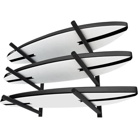 Surfboard Wall Mount Rack (3 Layers)