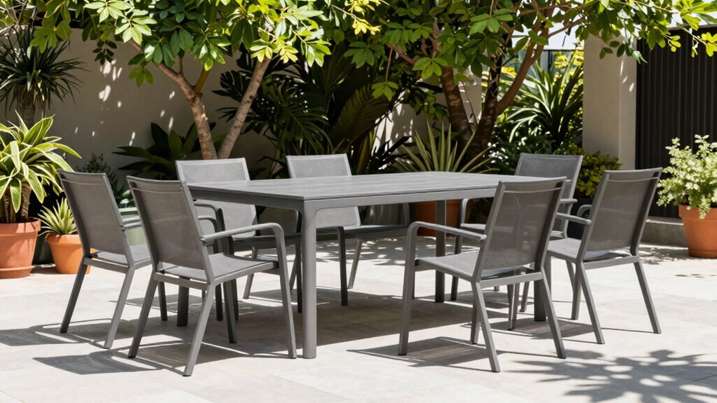 top aluminum outdoor dining sets