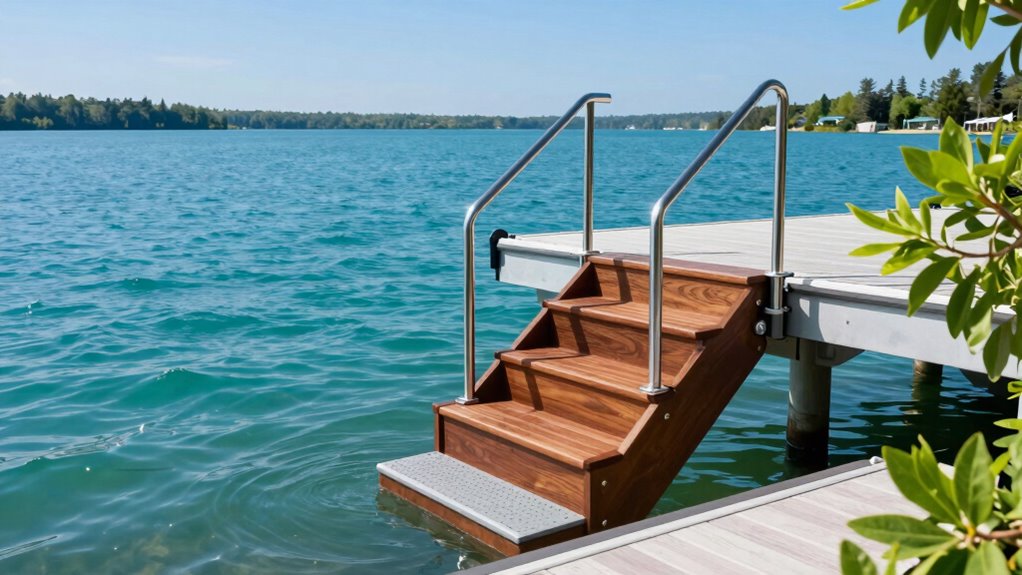 top dock boarding steps