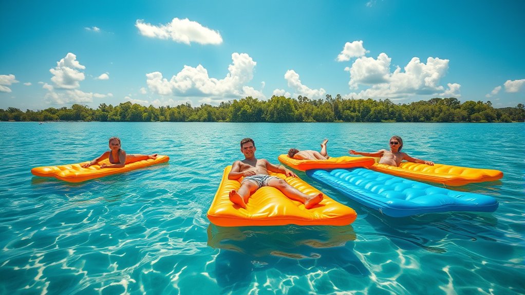 top floating water mats
