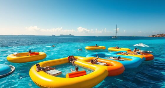top inflatable floating islands