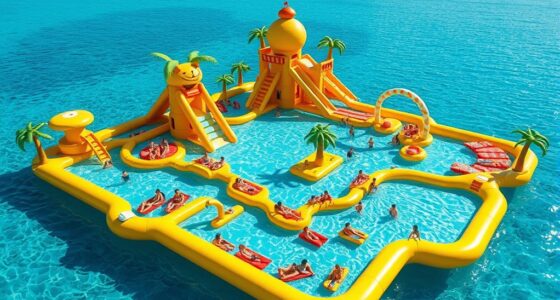 top inflatable pool islands