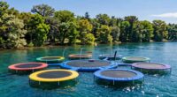top luxury lake trampolines