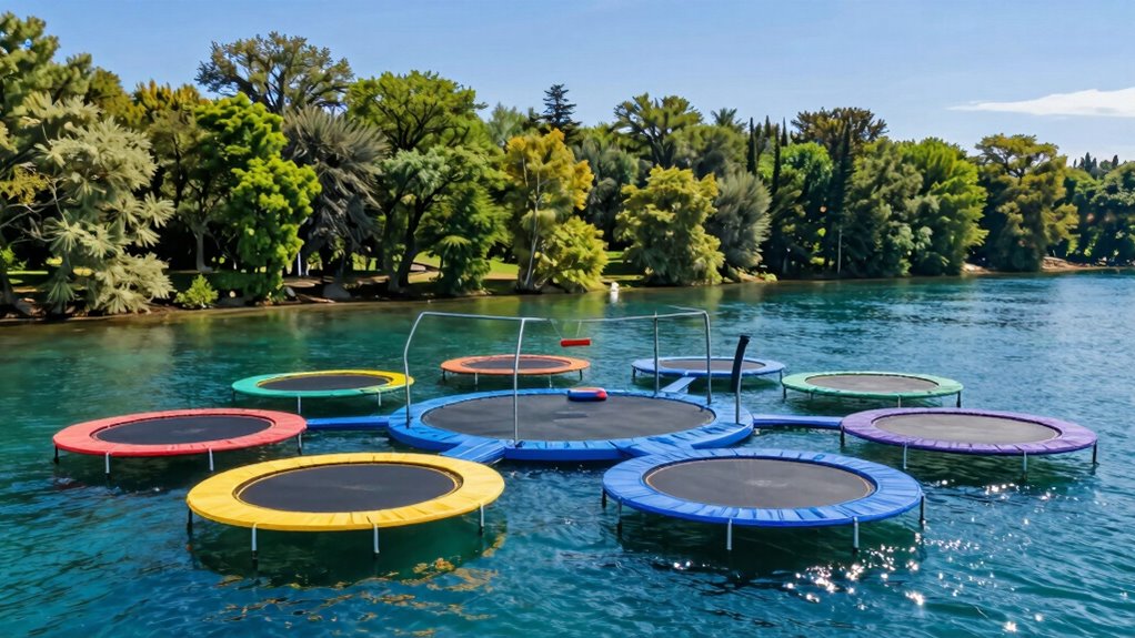 top luxury lake trampolines