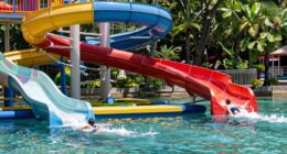 top luxury lake water slides