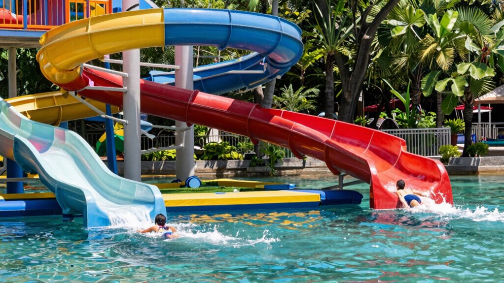top luxury lake water slides