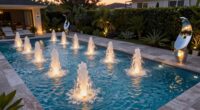 top luxury pool fountains
