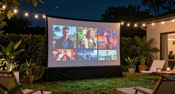 top outdoor projector screens