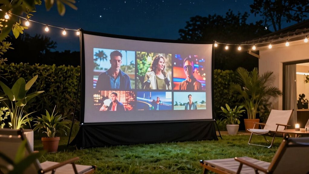 top outdoor projector screens