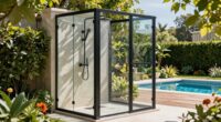 top outdoor shower enclosures