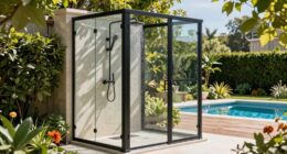 top outdoor shower enclosures